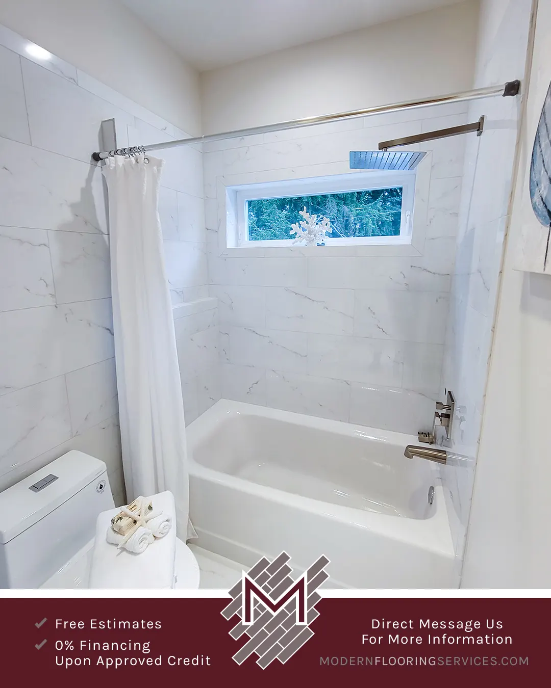 Bathroom Tile Installation.