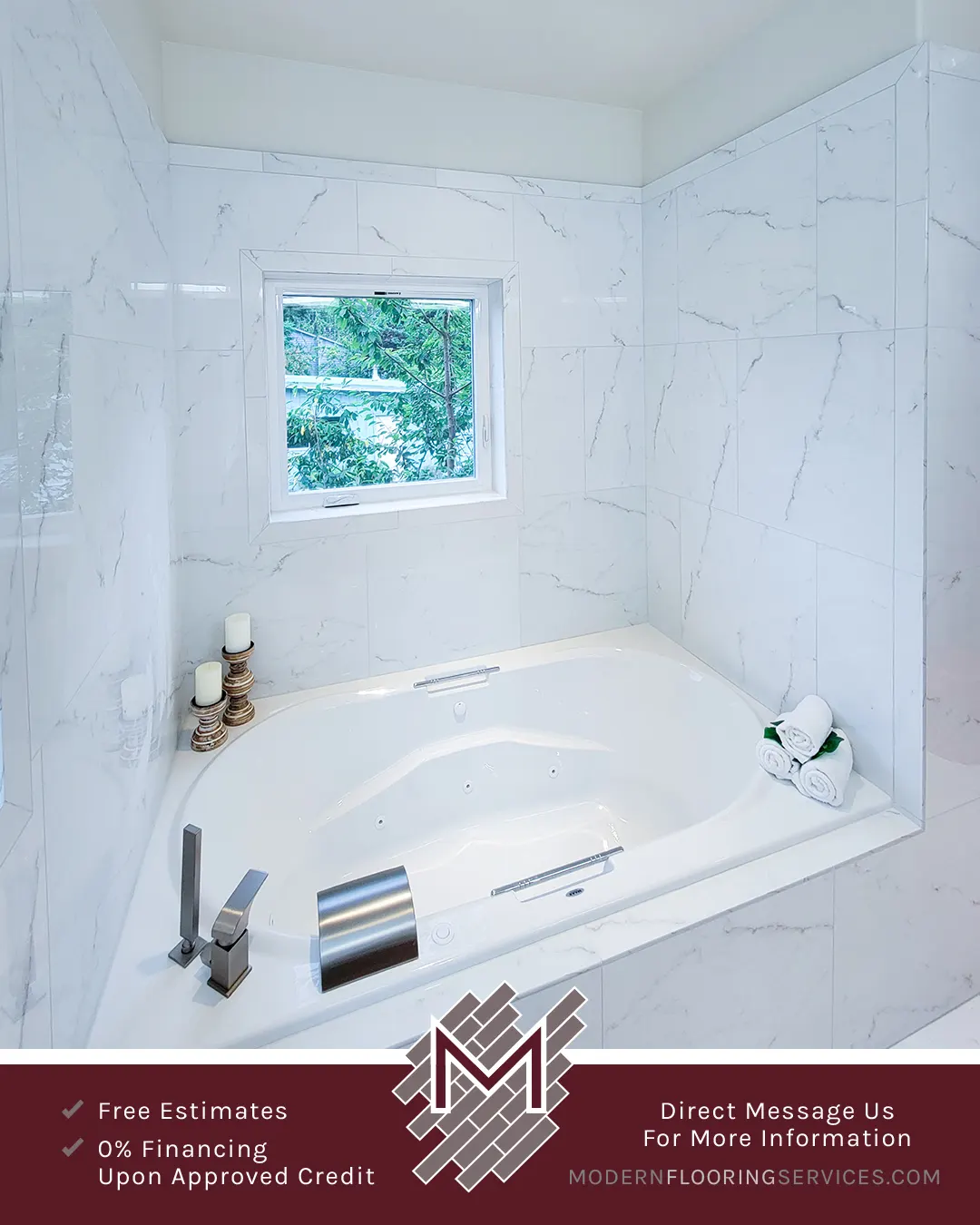 Bathroom Tile Installation.