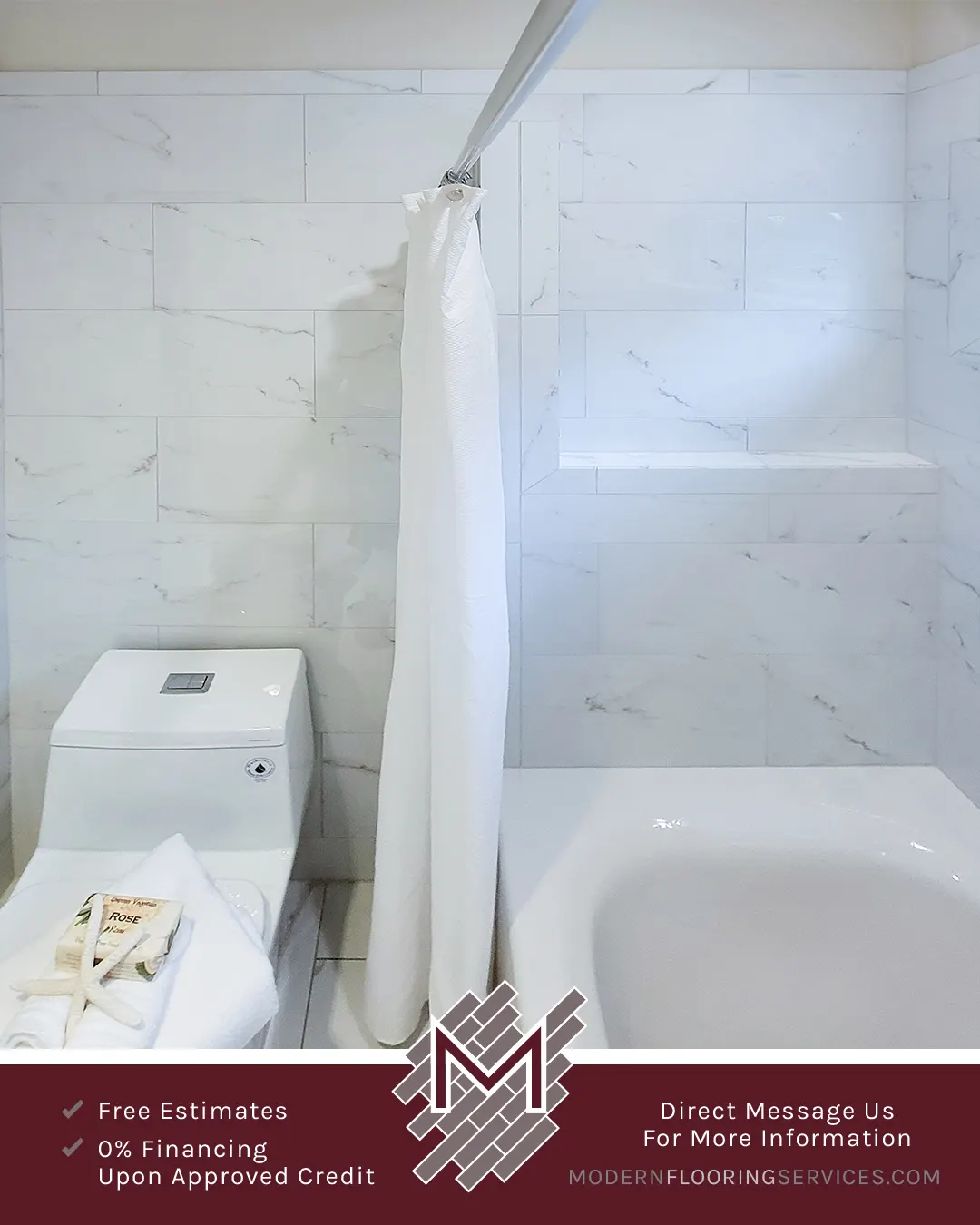 Bathroom Tile Installation.