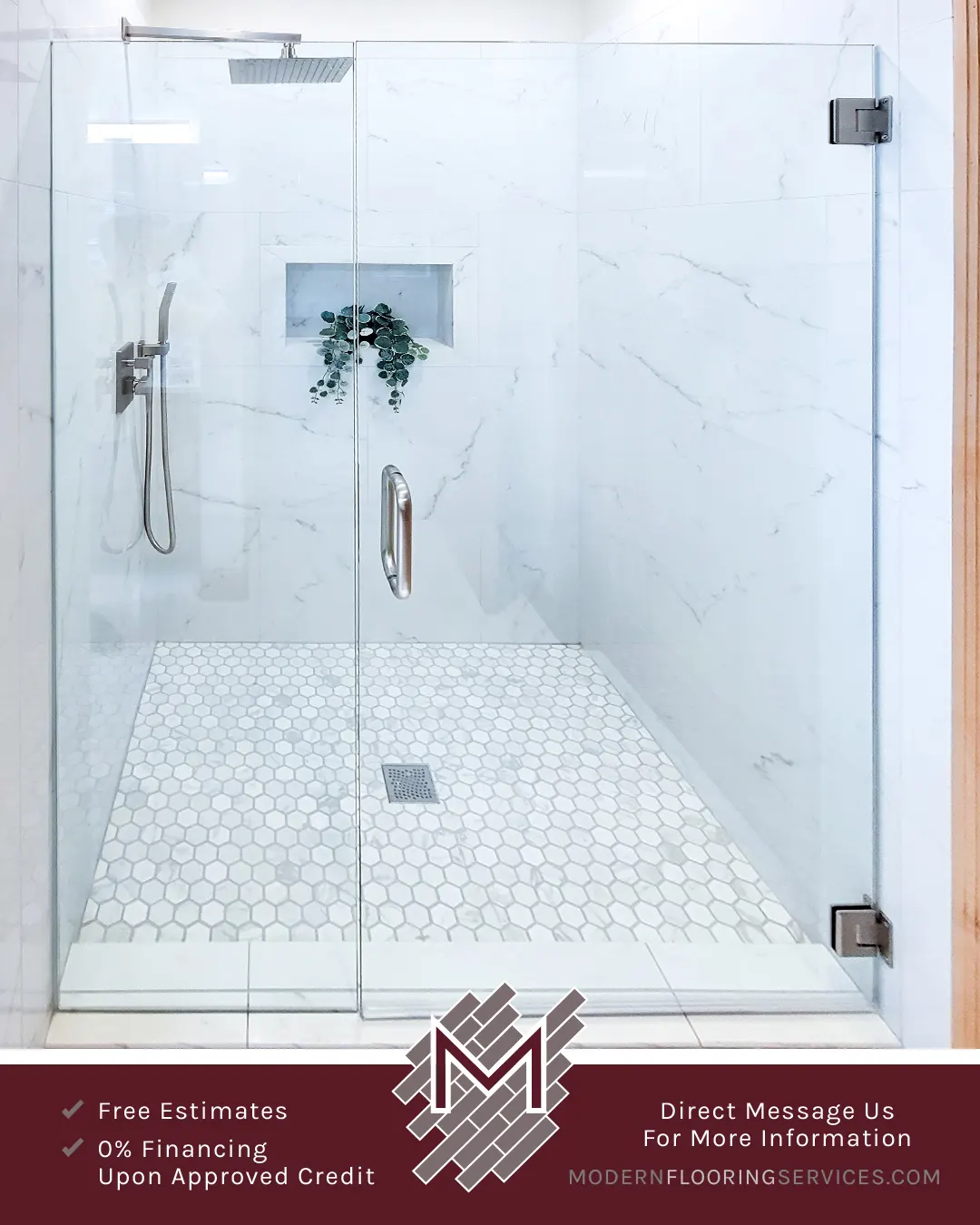 Shower Tile Installation.