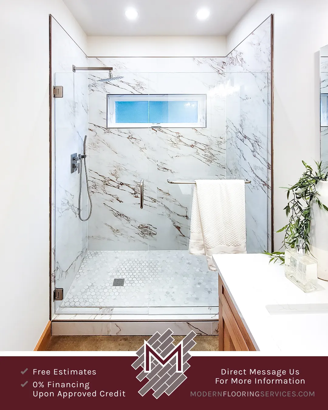 Shower Tile Installation.