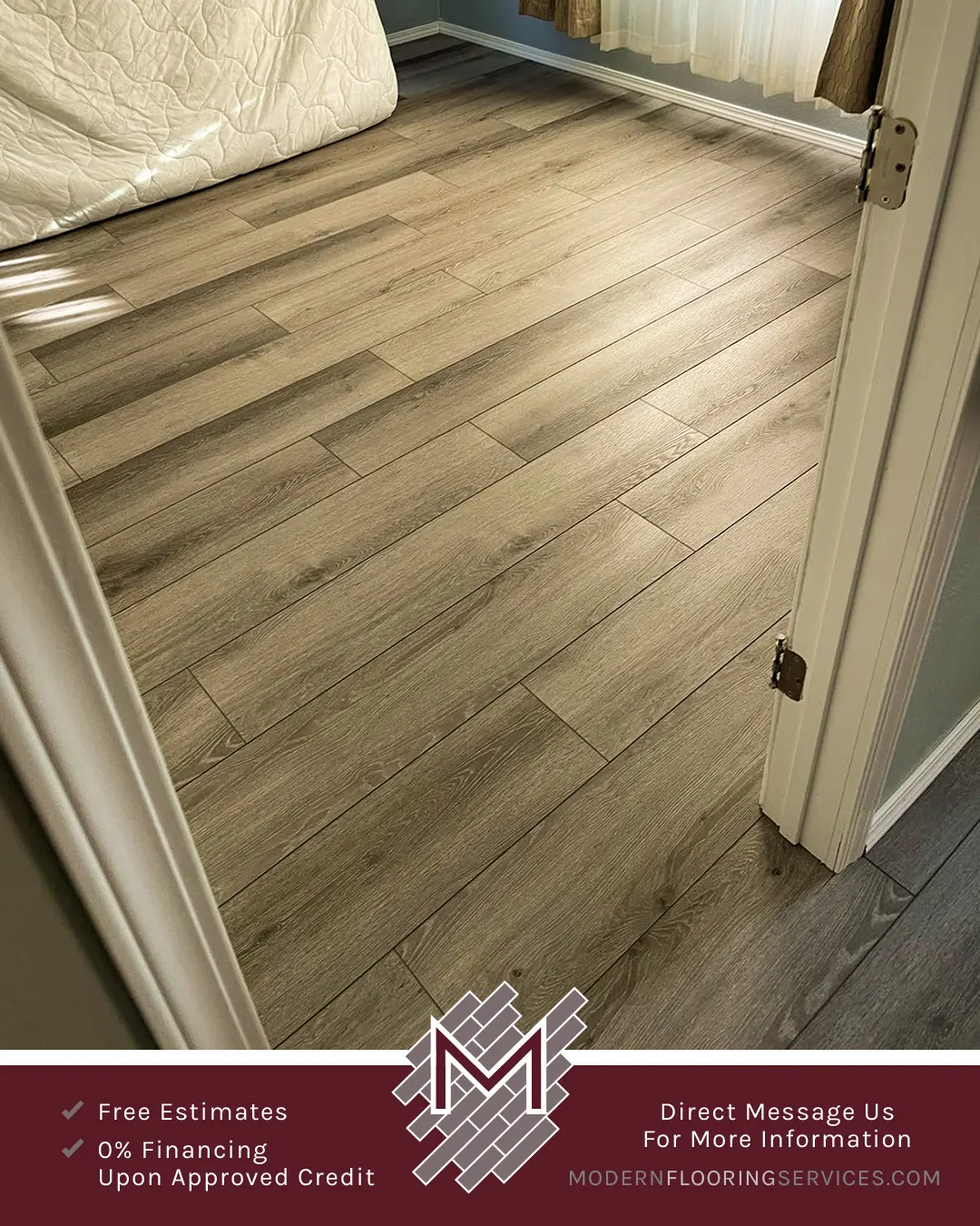 Luxurious Laminate Flooring Installation By Modern Flooring Services.