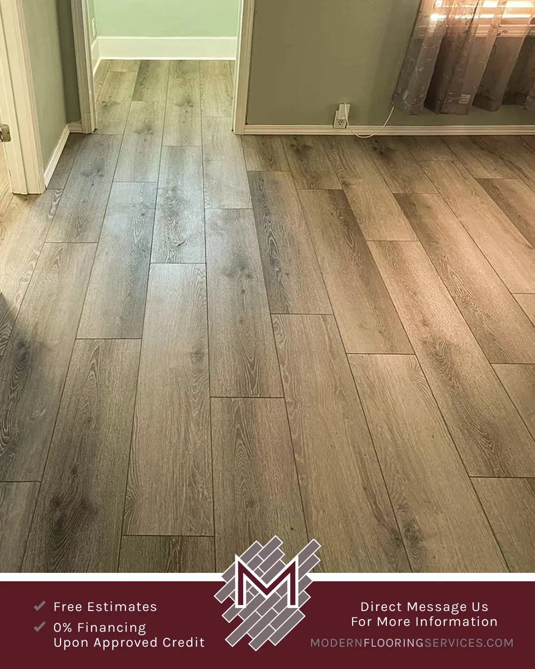 Luxurious Laminate Flooring Installation By Modern Flooring Services.