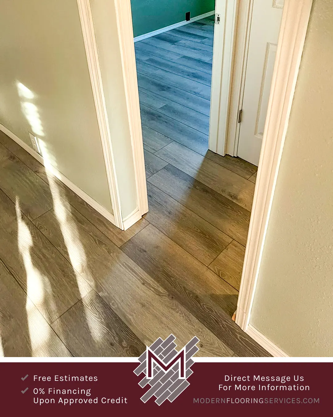 Luxurious Laminate Flooring Installation By Modern Flooring Services.