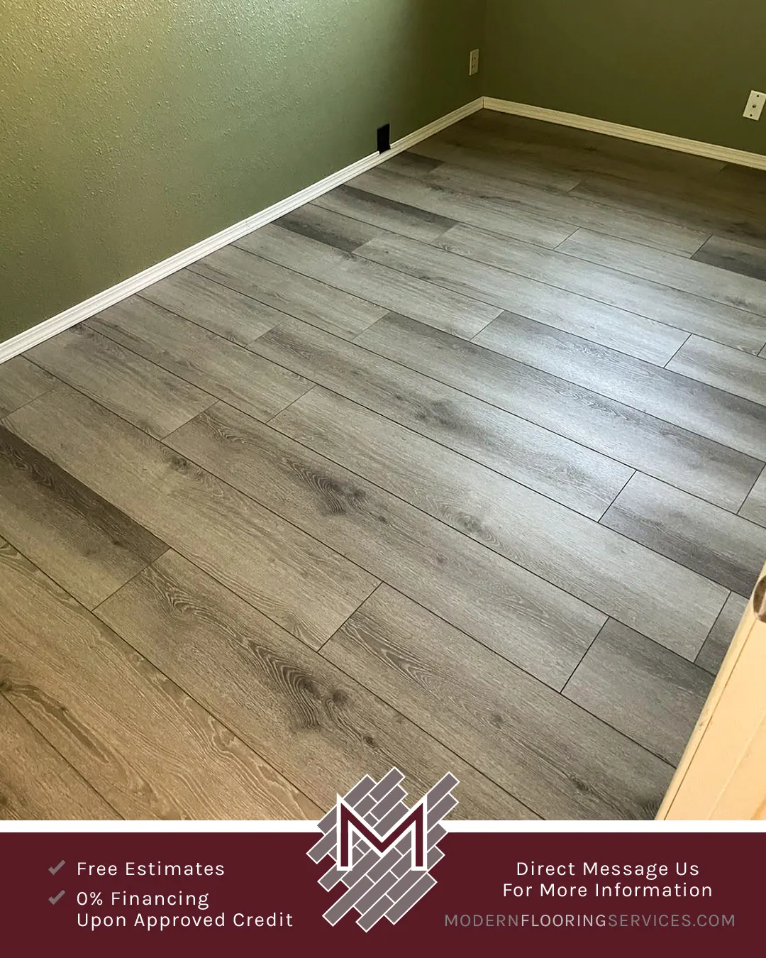 Luxurious Laminate Flooring Installation By Modern Flooring Services.
