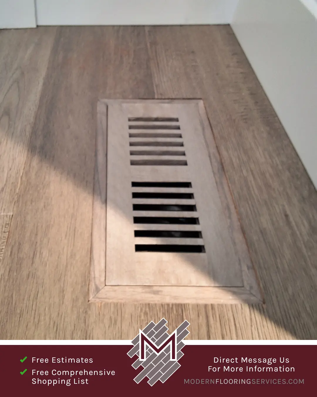 Engineered Hickory Hardwood Flooring Installation By Modern Flooring Services.