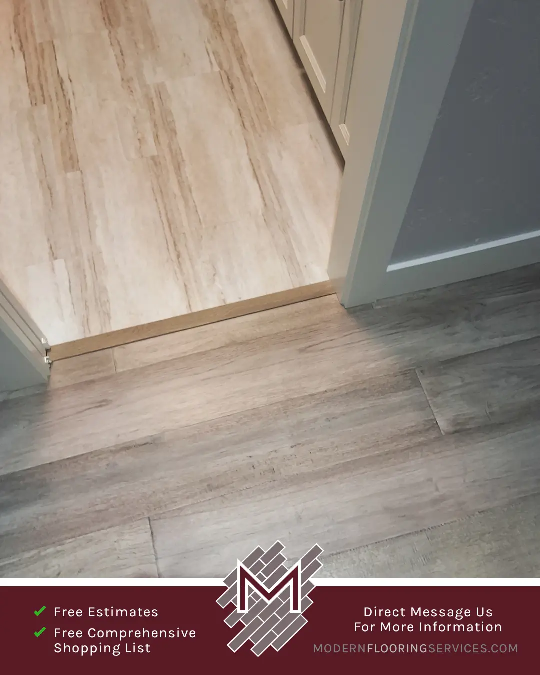 Engineered Hickory Hardwood Flooring Installation By Modern Flooring Services.