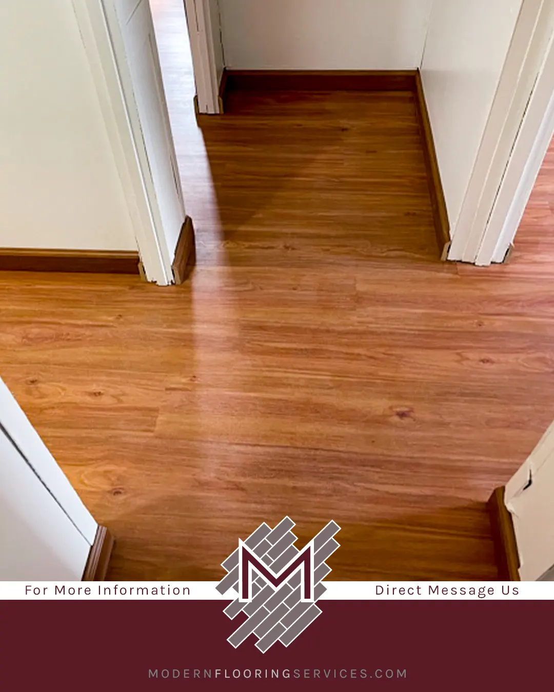 Rainier Cherry Rigid Vinyl Plank Flooring Installation