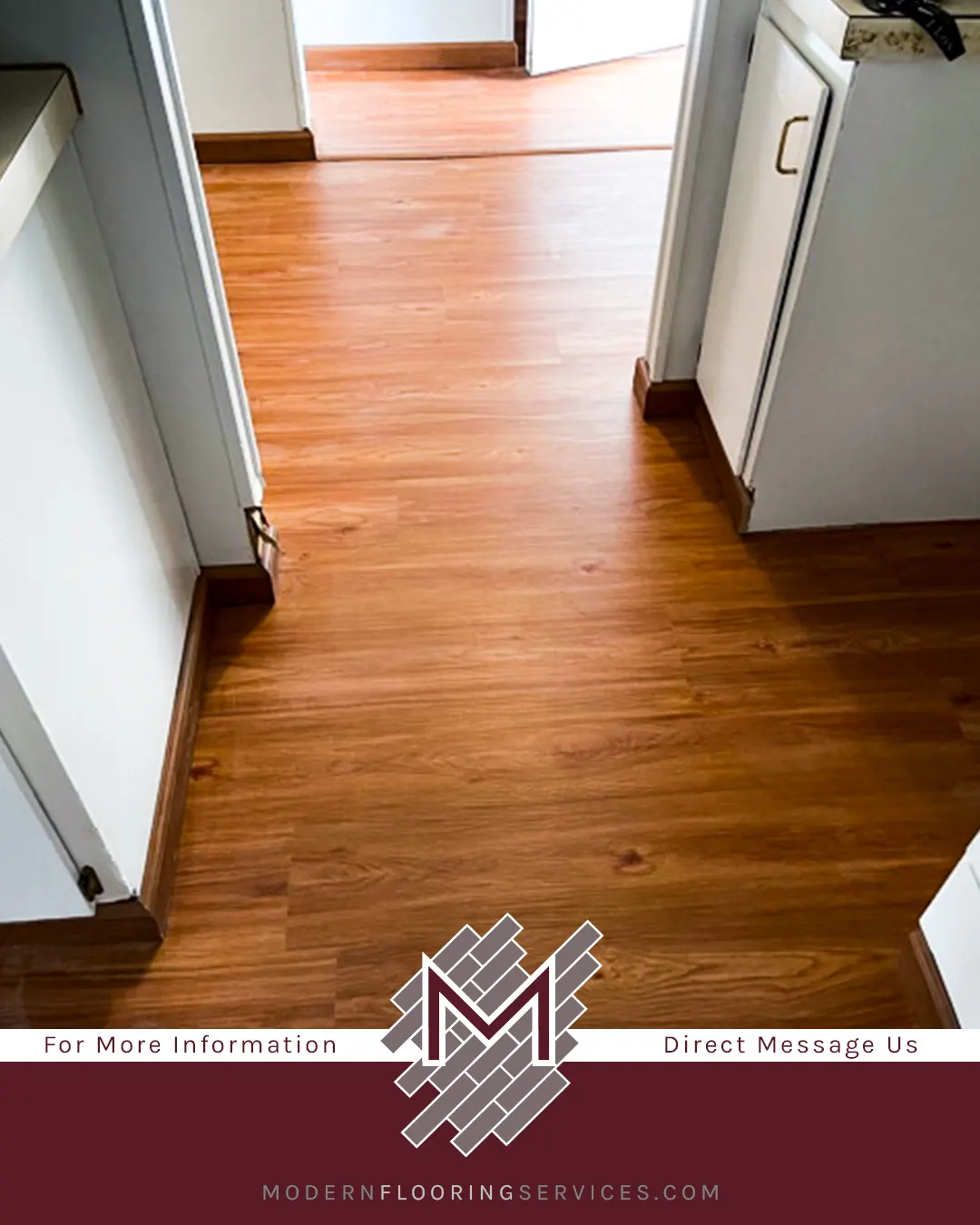 Rainier Cherry Rigid Vinyl Plank Flooring Installation