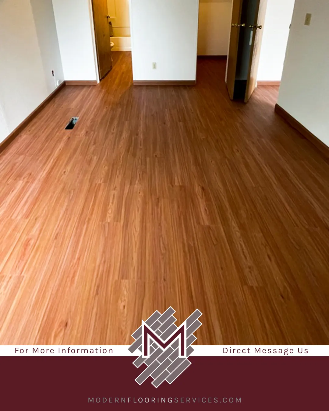 Rainier Cherry Rigid Vinyl Plank Flooring Installation