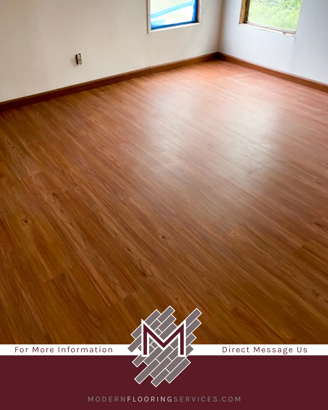 Rainier Cherry Rigid Vinyl Plank Flooring Installation