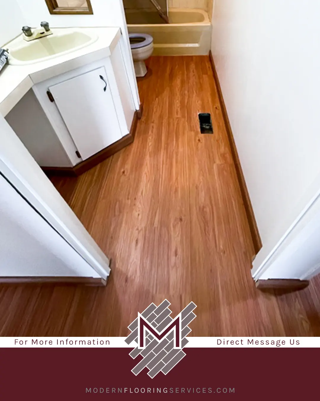 Rainier Cherry Rigid Vinyl Plank Flooring Installation