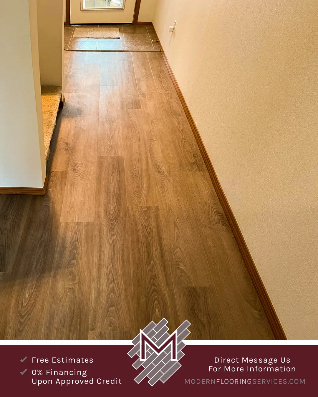 Click Vinyl EVP Flooring Installation By Modern Flooring Services.