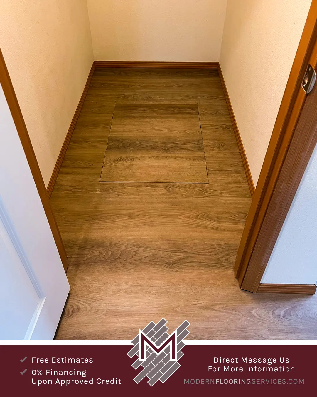 Click Vinyl EVP Flooring Installation By Modern Flooring Services.