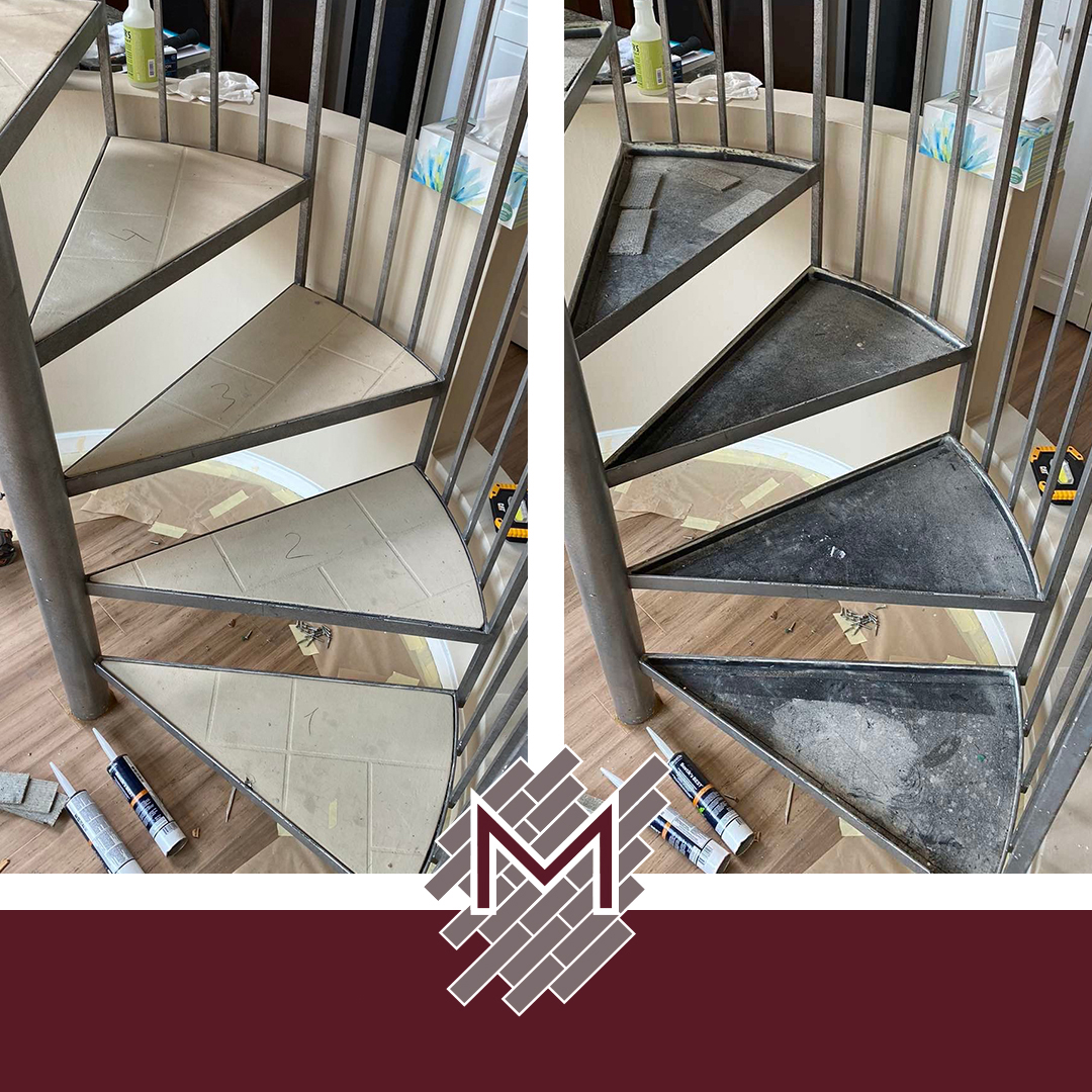 bamboo stairs make over