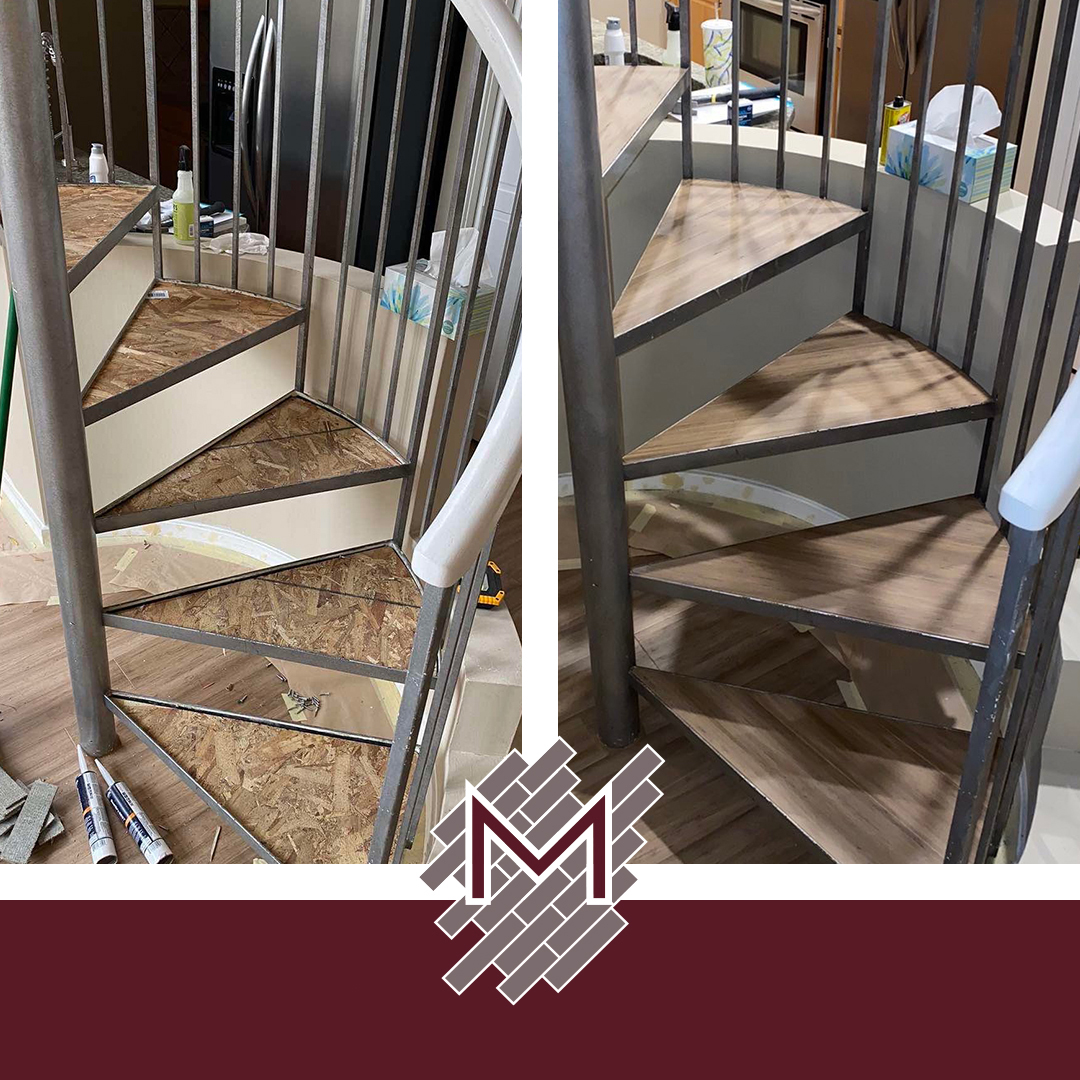 bamboo stairs make over