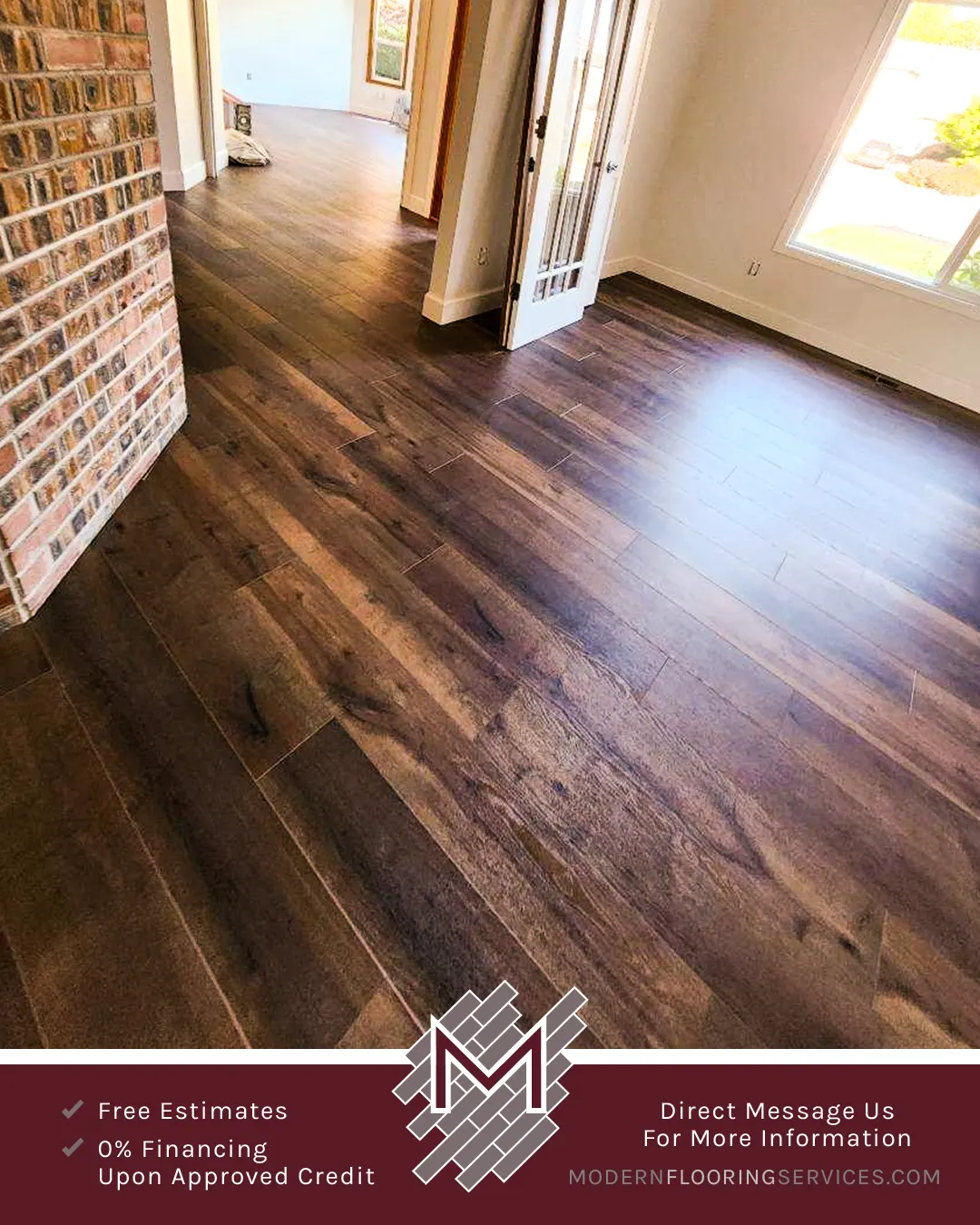 Click Vinyl EVP Flooring Installation By Modern Flooring Services.