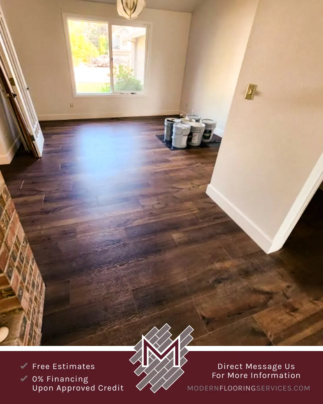 Click Vinyl EVP Flooring Installation By Modern Flooring Services.