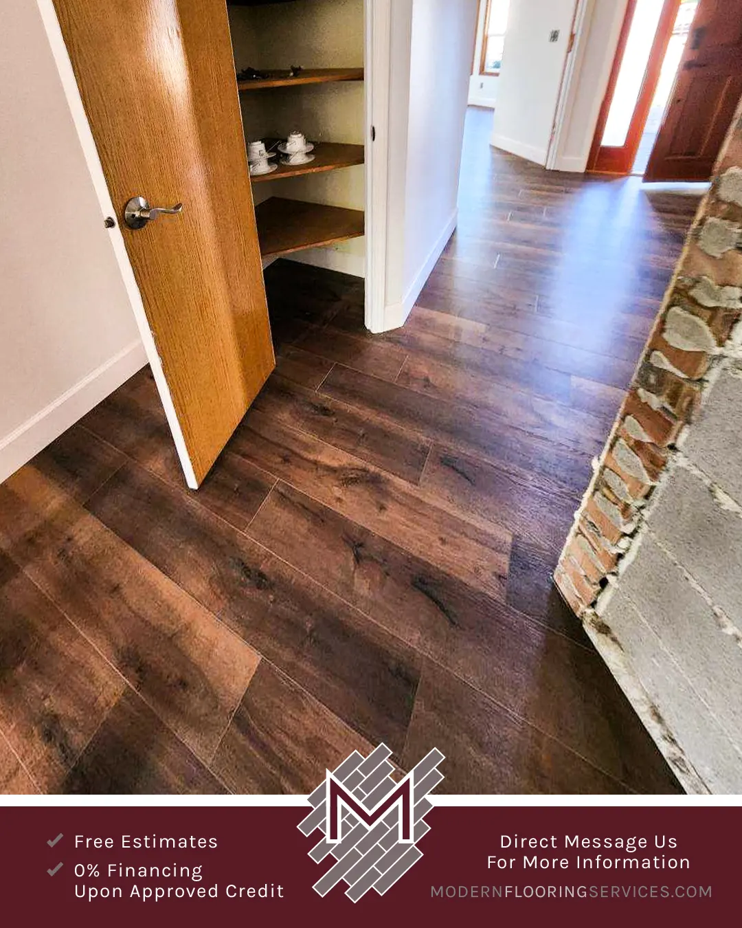 Click Vinyl EVP Flooring Installation By Modern Flooring Services.