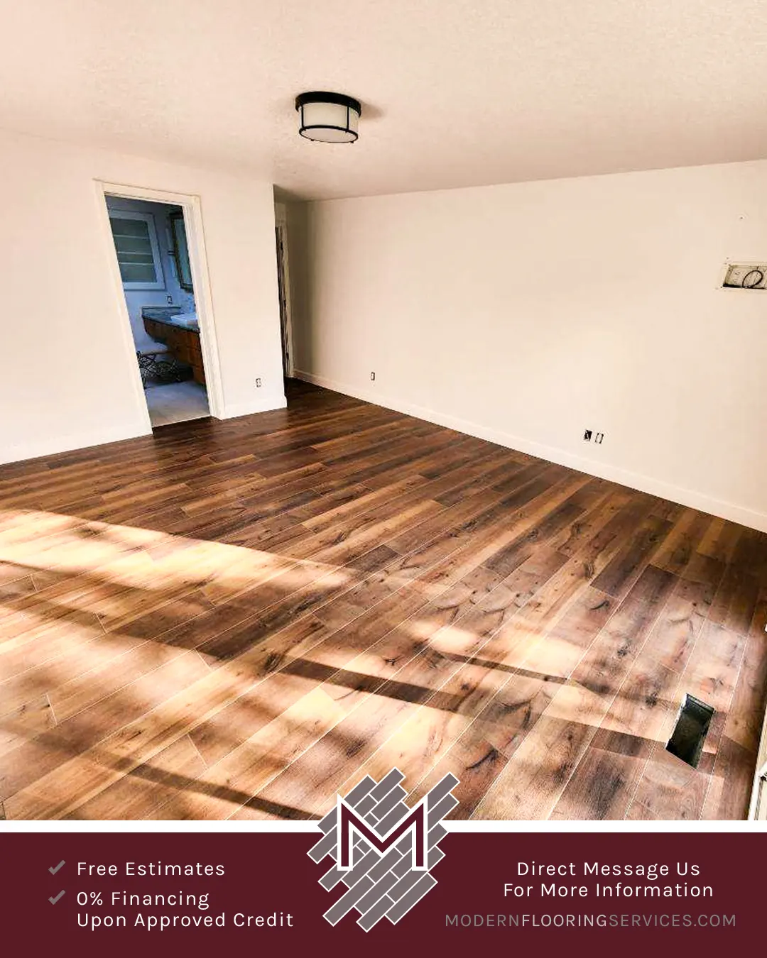 Click Vinyl EVP Flooring Installation By Modern Flooring Services.