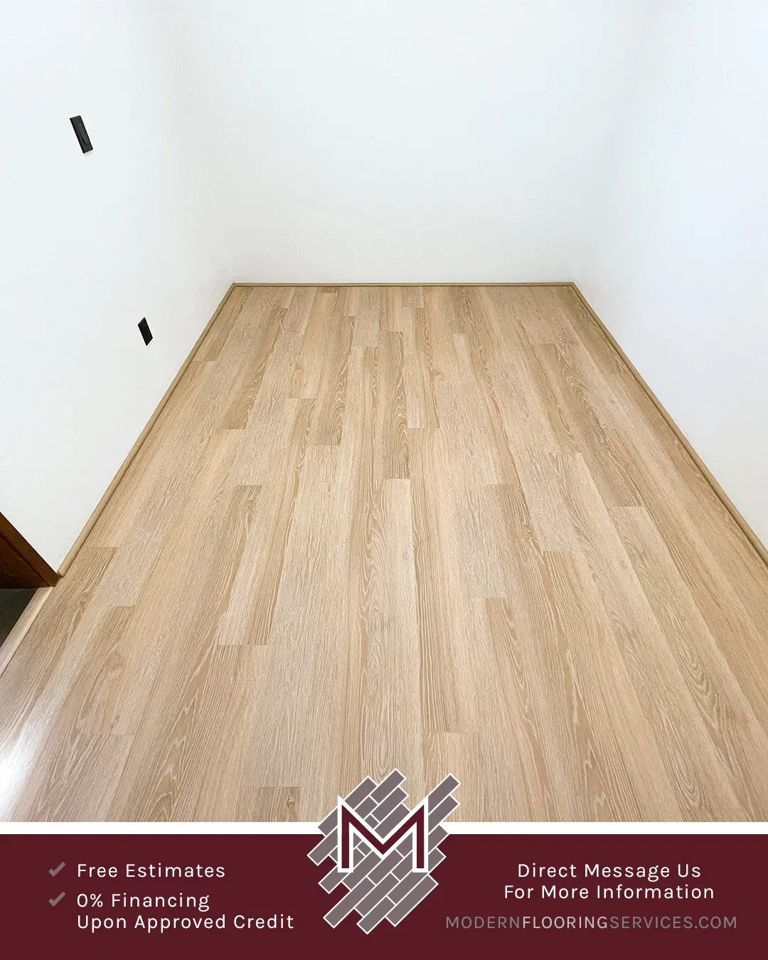 Dream Home Office New Milner Pass Oak Waterproof Rigid Vinyl Plank Flooring Installation By Modern Flooring Services.