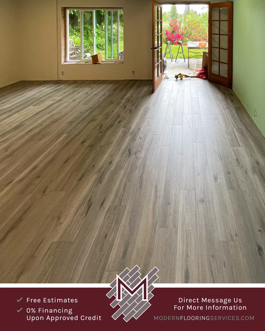 Duravana Silk Spire Oak Waterproof Hybrid Resilient Flooring Installation