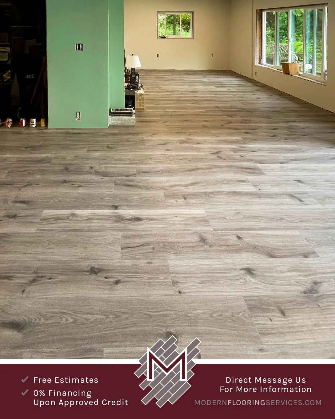 Duravana Silk Spire Oak Waterproof Hybrid Resilient Flooring Installation