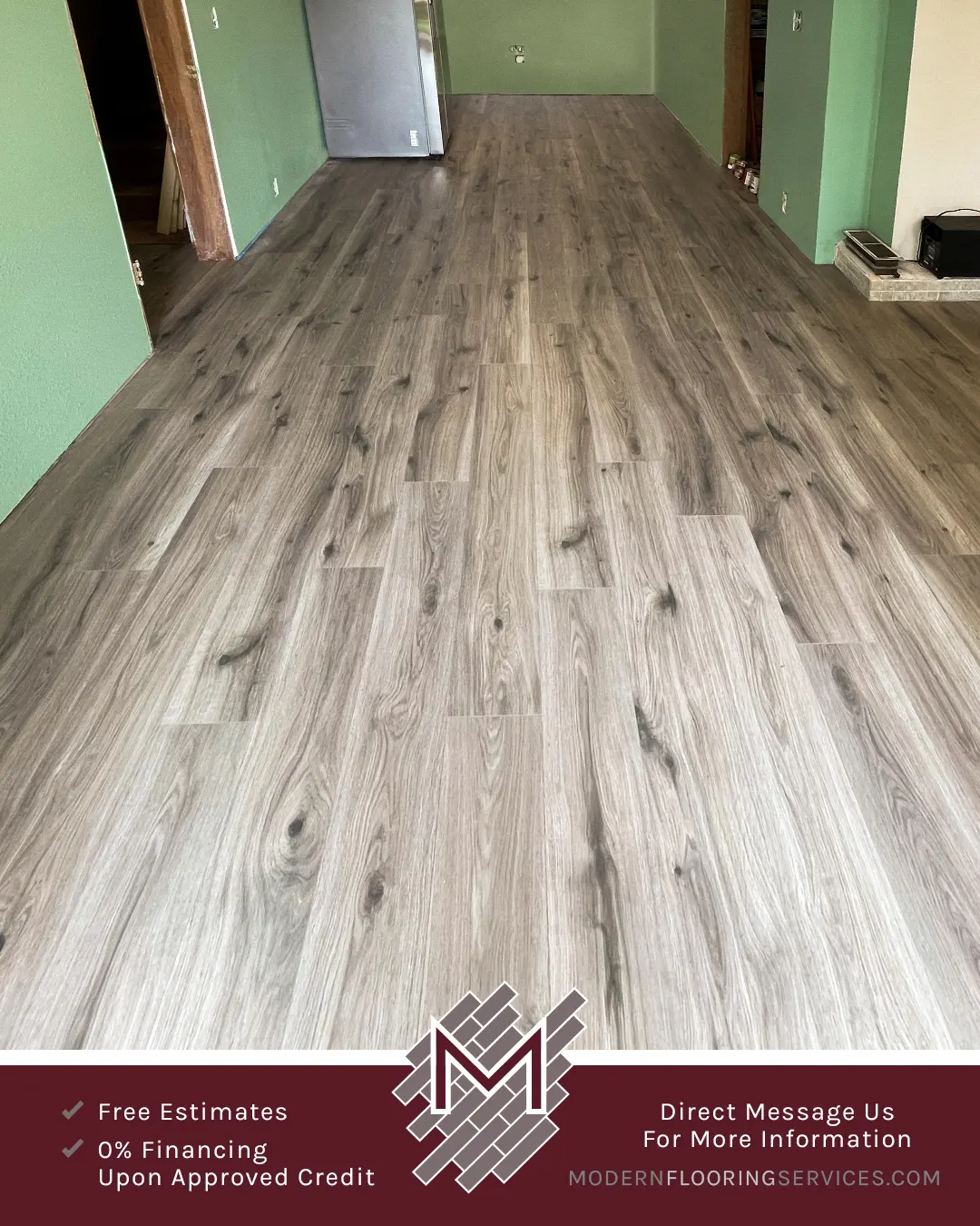 Duravana Silk Spire Oak Waterproof Hybrid Resilient Flooring Installation