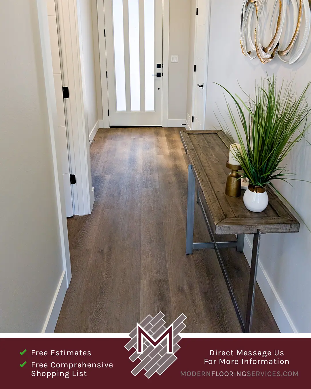 Luxury Vinyl Flooring Installation By Modern Flooring Services.