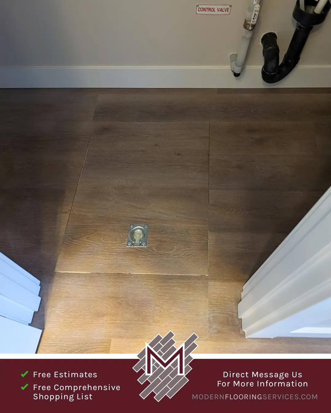 Luxury Vinyl Flooring Installation By Modern Flooring Services.