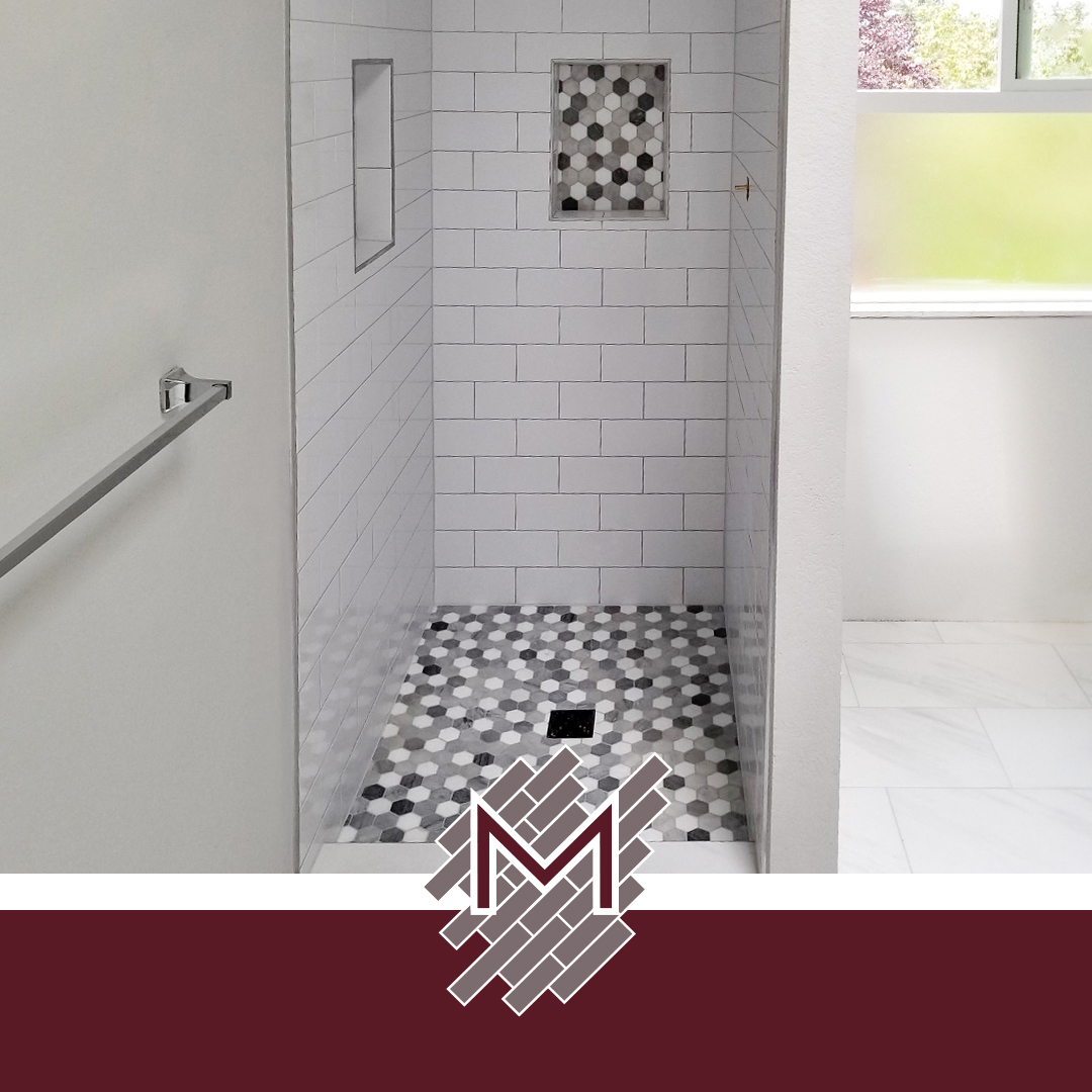 tile shower bathroom