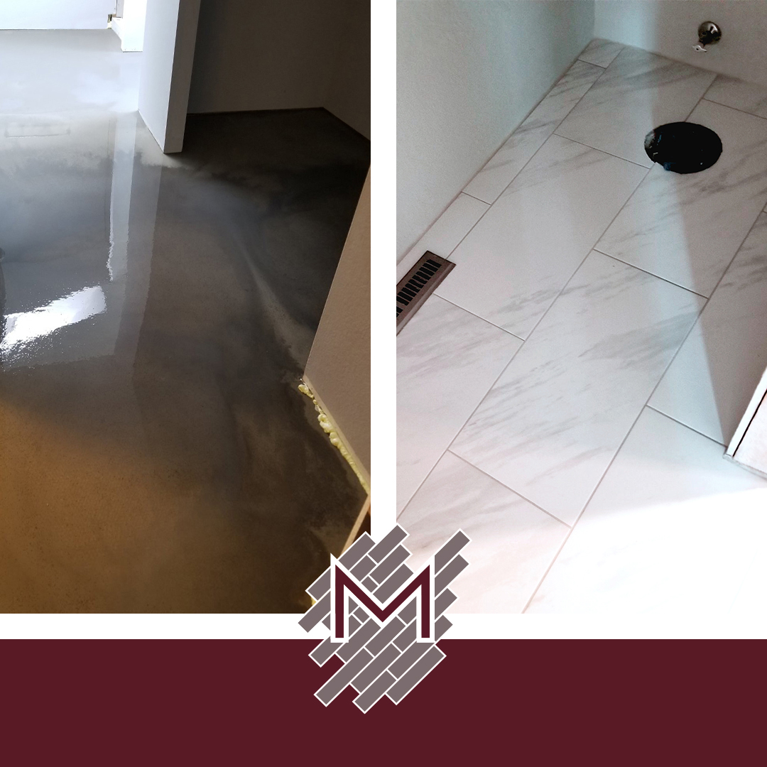 tile shower bathroom