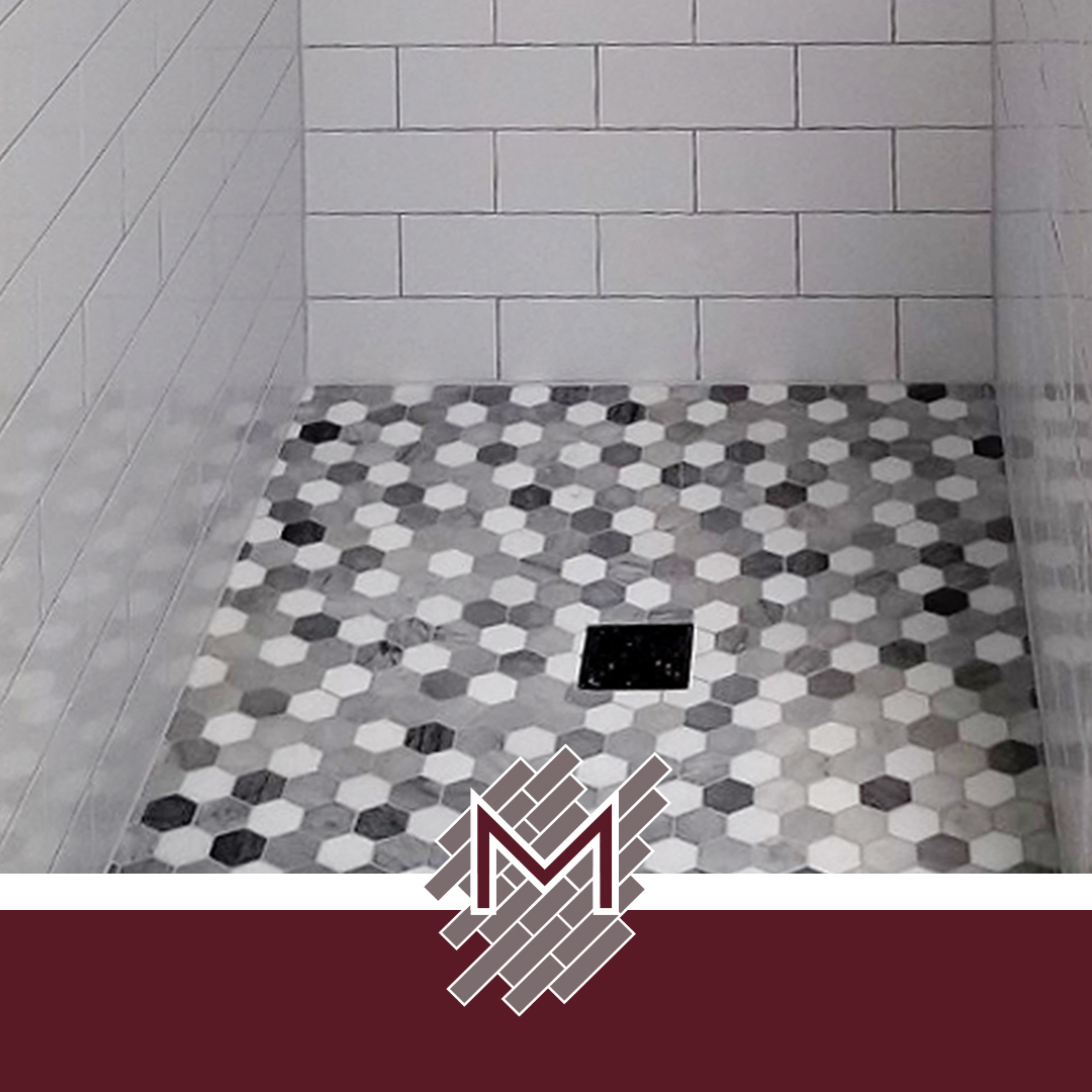 tile shower bathroom