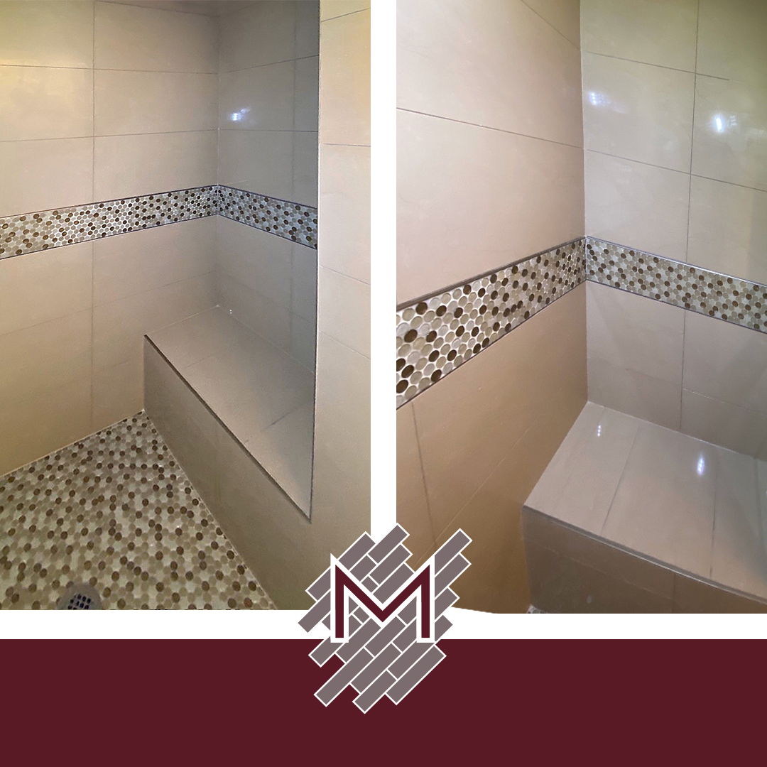 tile shower bathroom