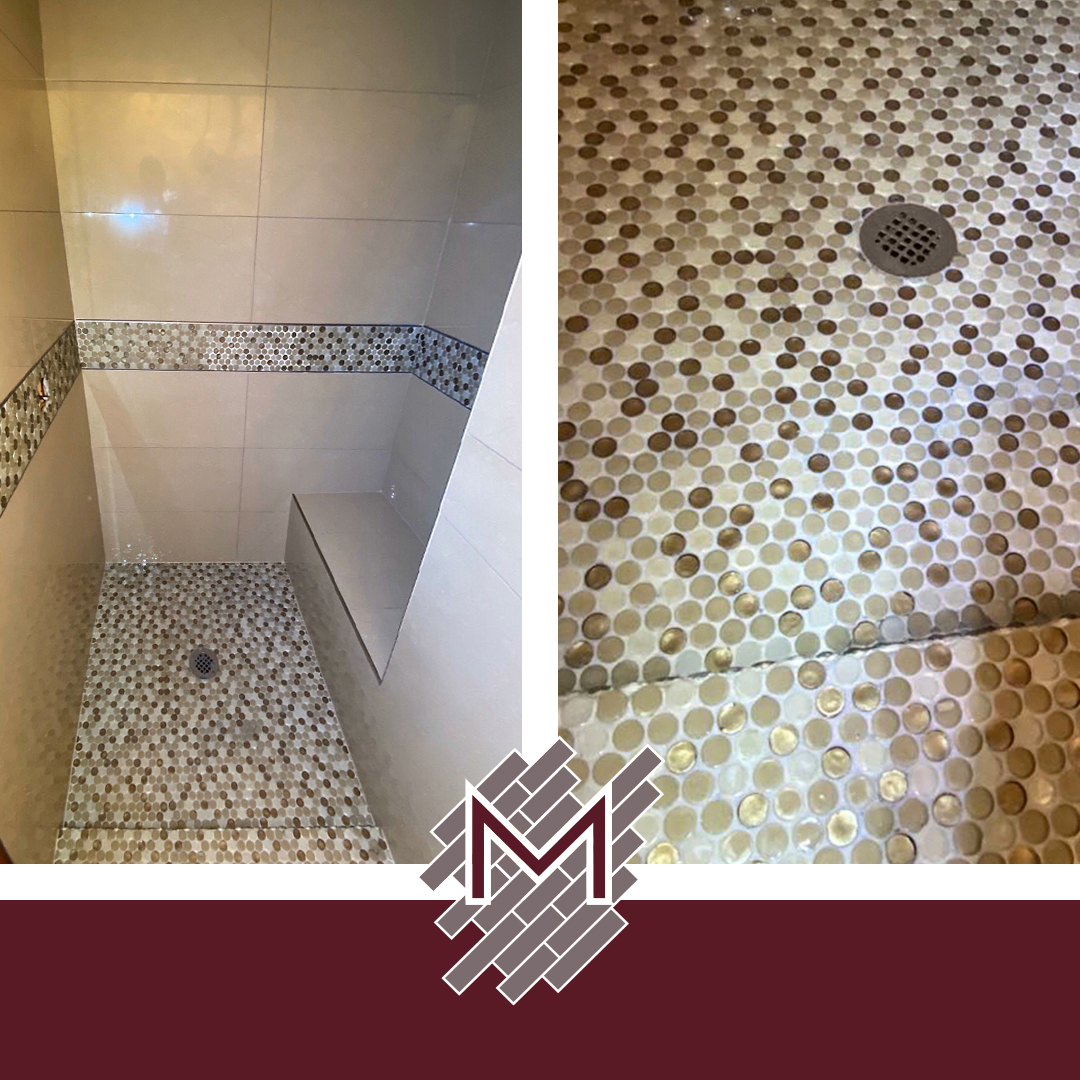 tile shower bathroom