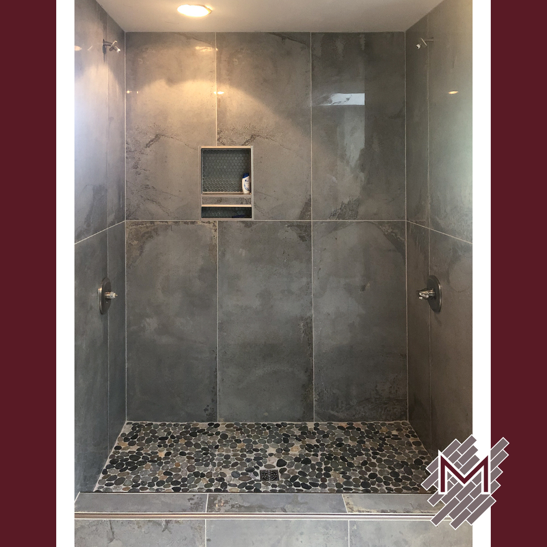 tile shower bathroom
