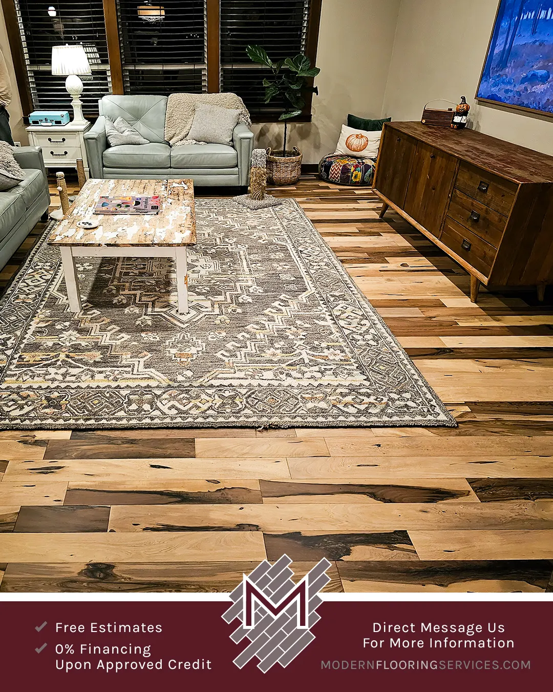 Brazilian Pecan Natural Solid Hardwood Flooring Installation By Modern Flooring Services.