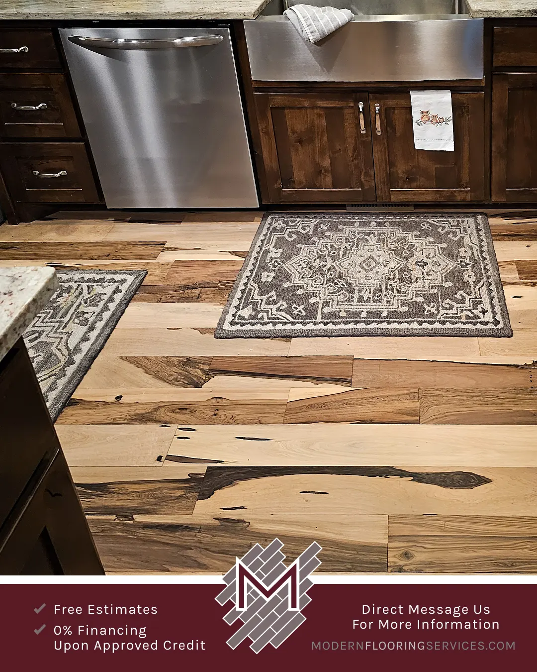 Brazilian Pecan Natural Solid Hardwood Flooring Installation By Modern Flooring Services.