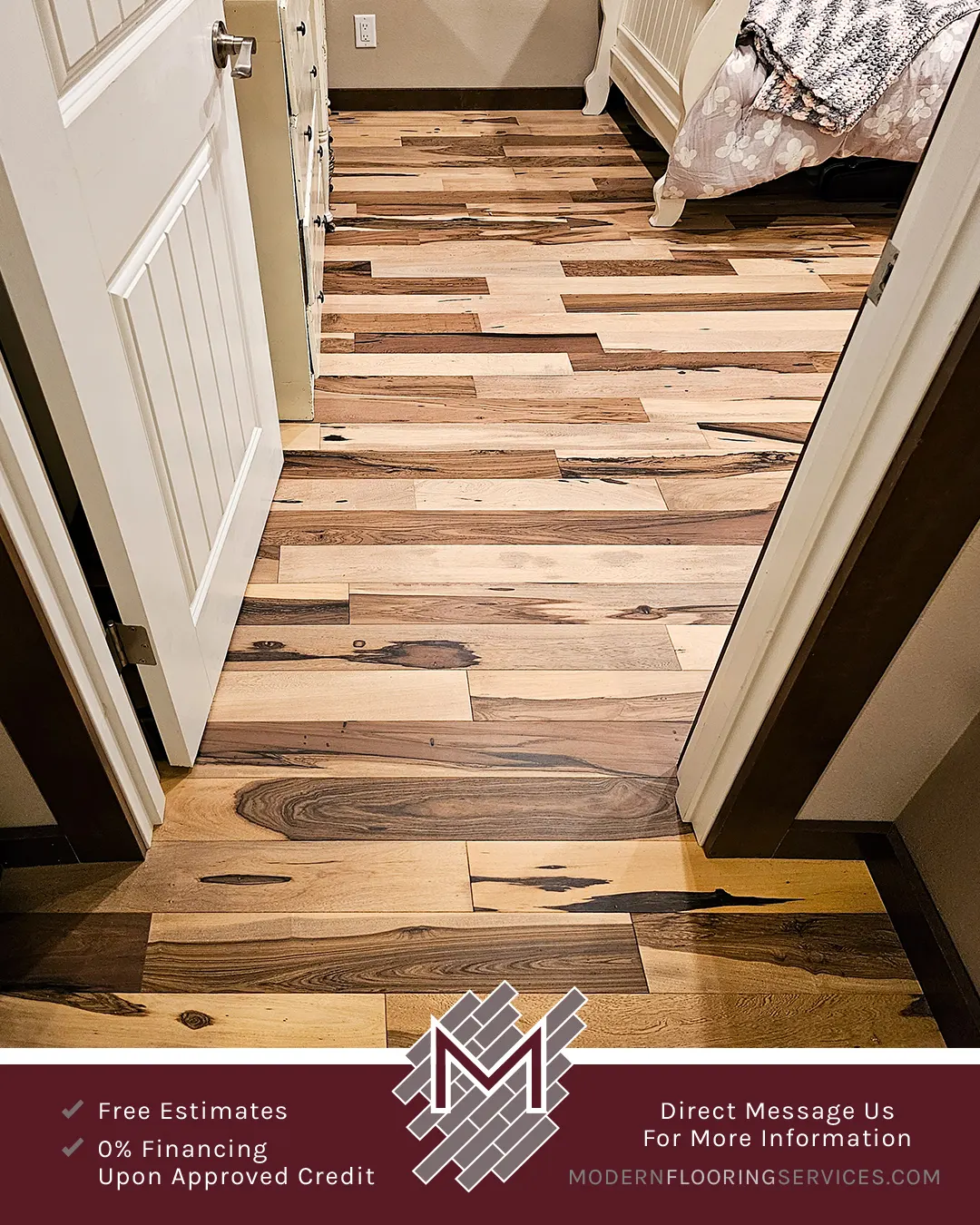 Brazilian Pecan Natural Solid Hardwood Flooring Installation By Modern Flooring Services.