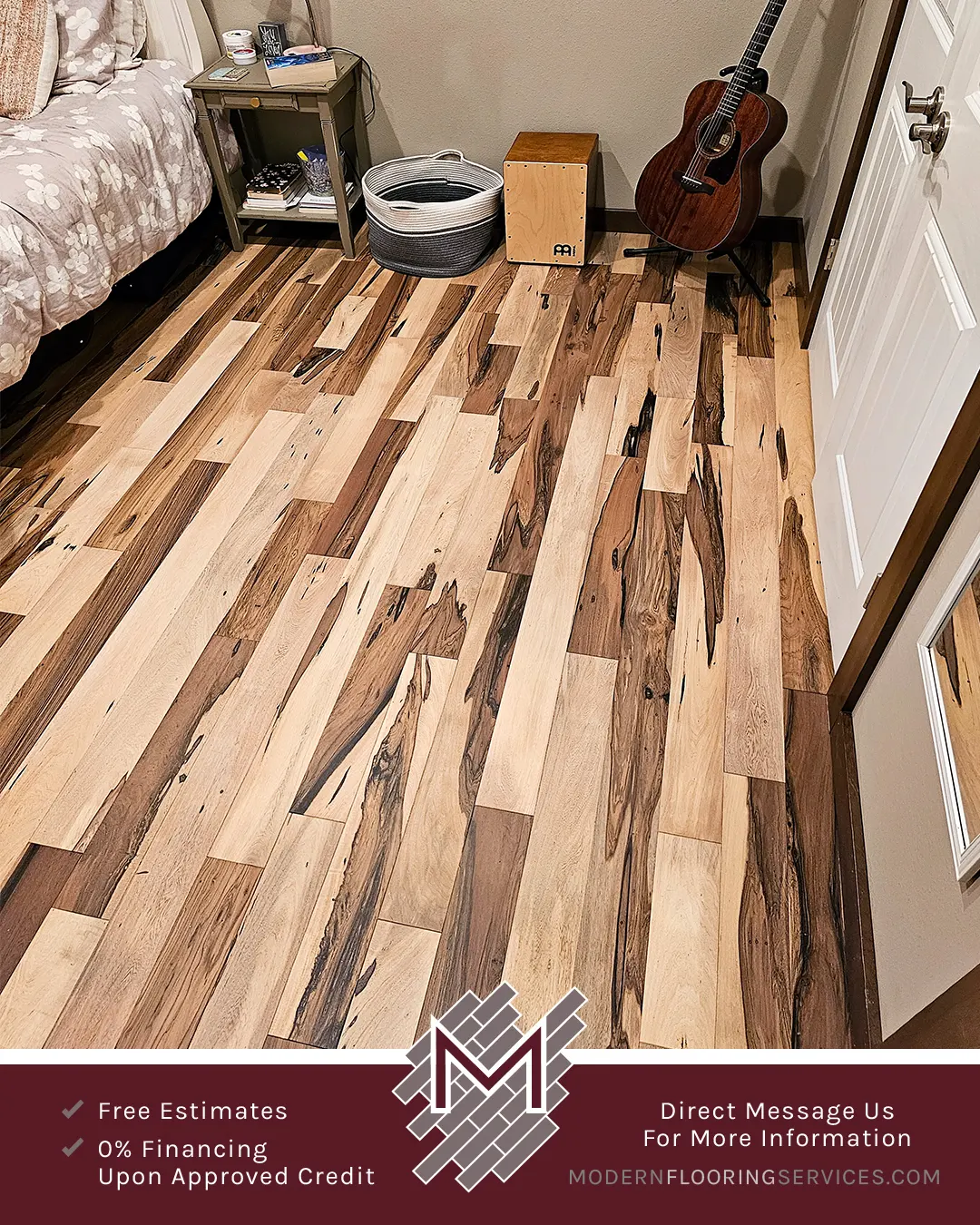 Brazilian Pecan Natural Solid Hardwood Flooring Installation By Modern Flooring Services.