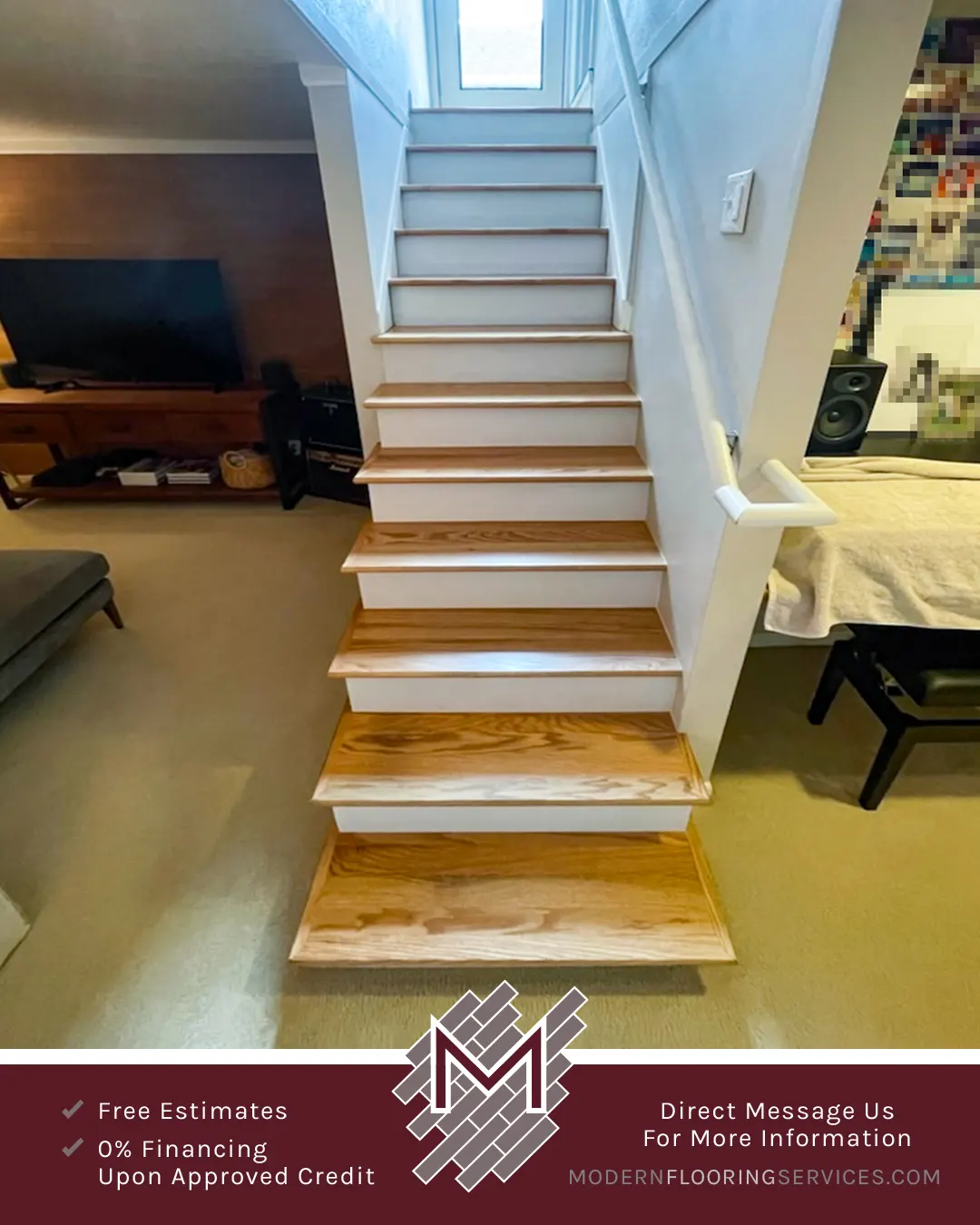 Bellawood Select Red Oak Solid Hardwood Stairs Flooring Installation.