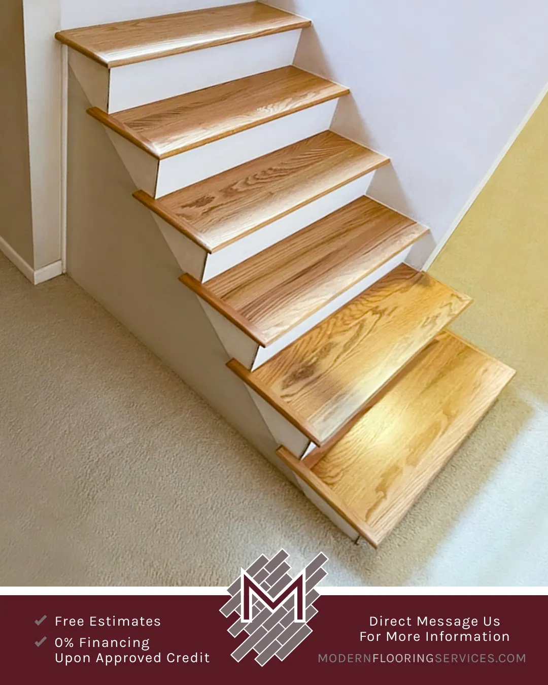 Bellawood Select Red Oak Solid Hardwood Stairs Flooring Installation.