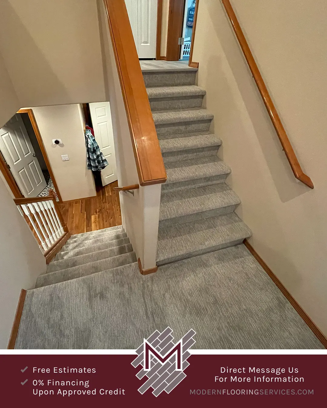 New Carpet and Vinyl Flooring Installation.