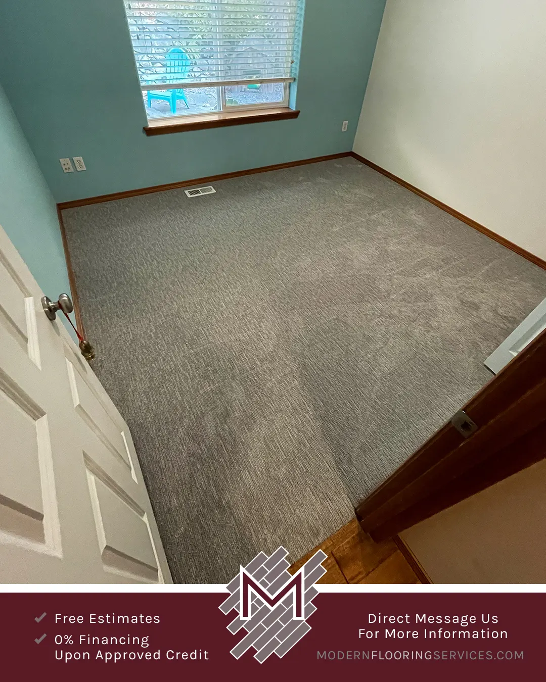 New Carpet and Vinyl Flooring Installation.