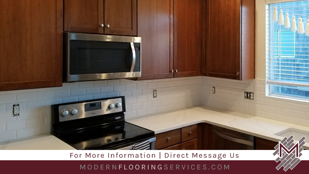 Ceramic Subway Tile Kitchen Backsplash