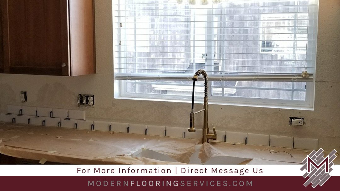 Ceramic Subway Tile Kitchen Backsplash