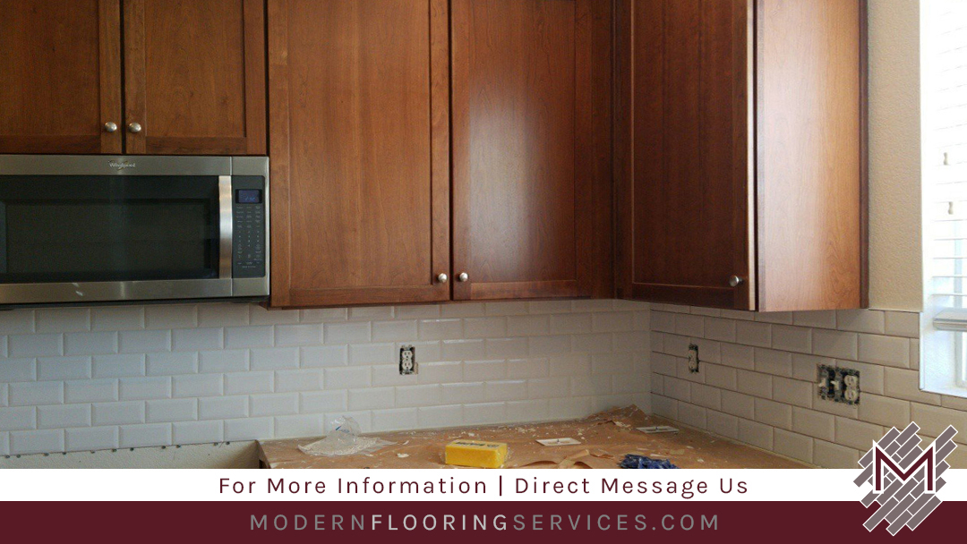 Ceramic Subway Tile Kitchen Backsplash