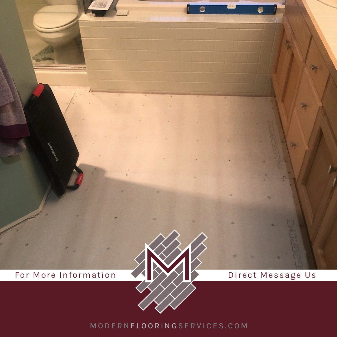Bathroom Tile Floor Installation