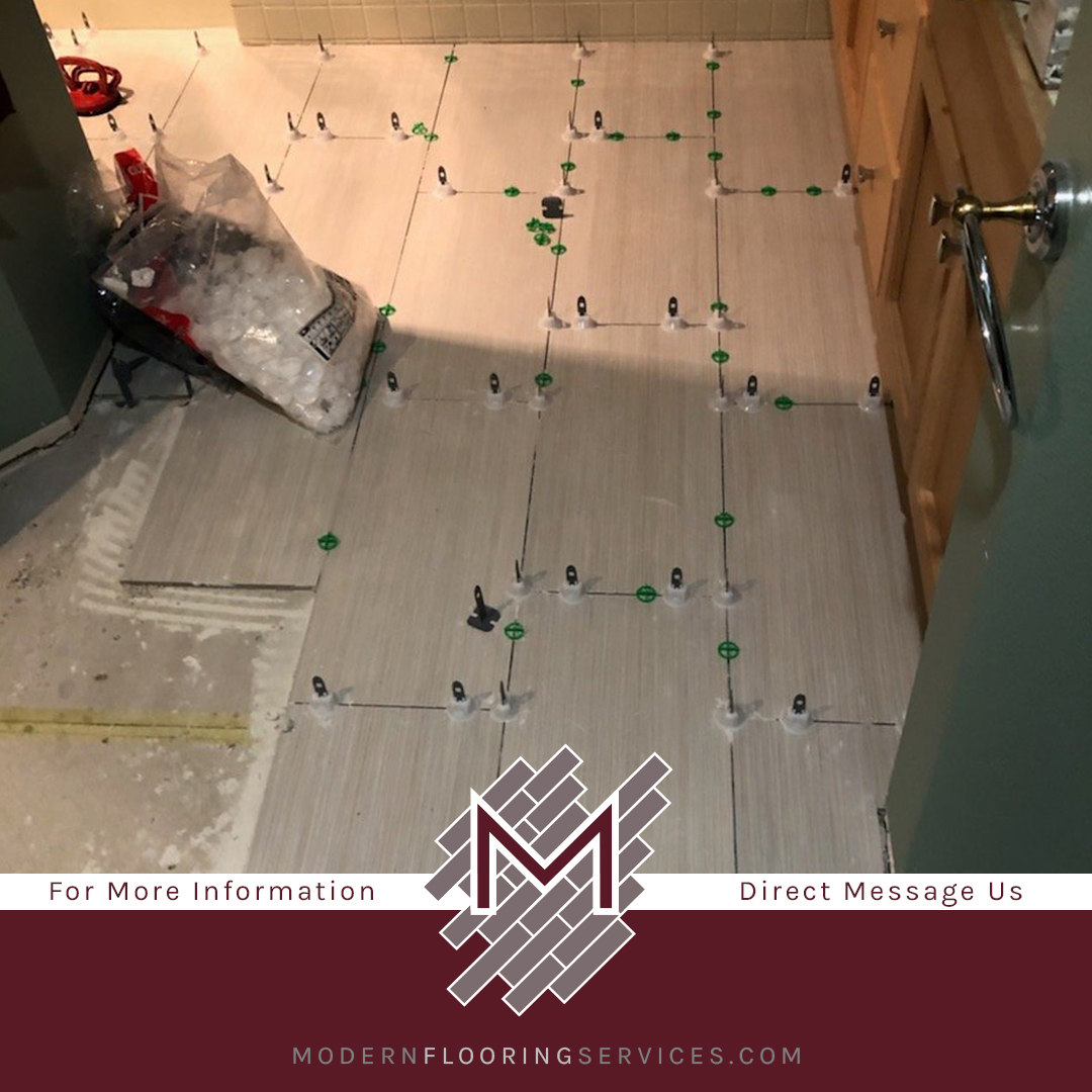 Bathroom Tile Floor Installation