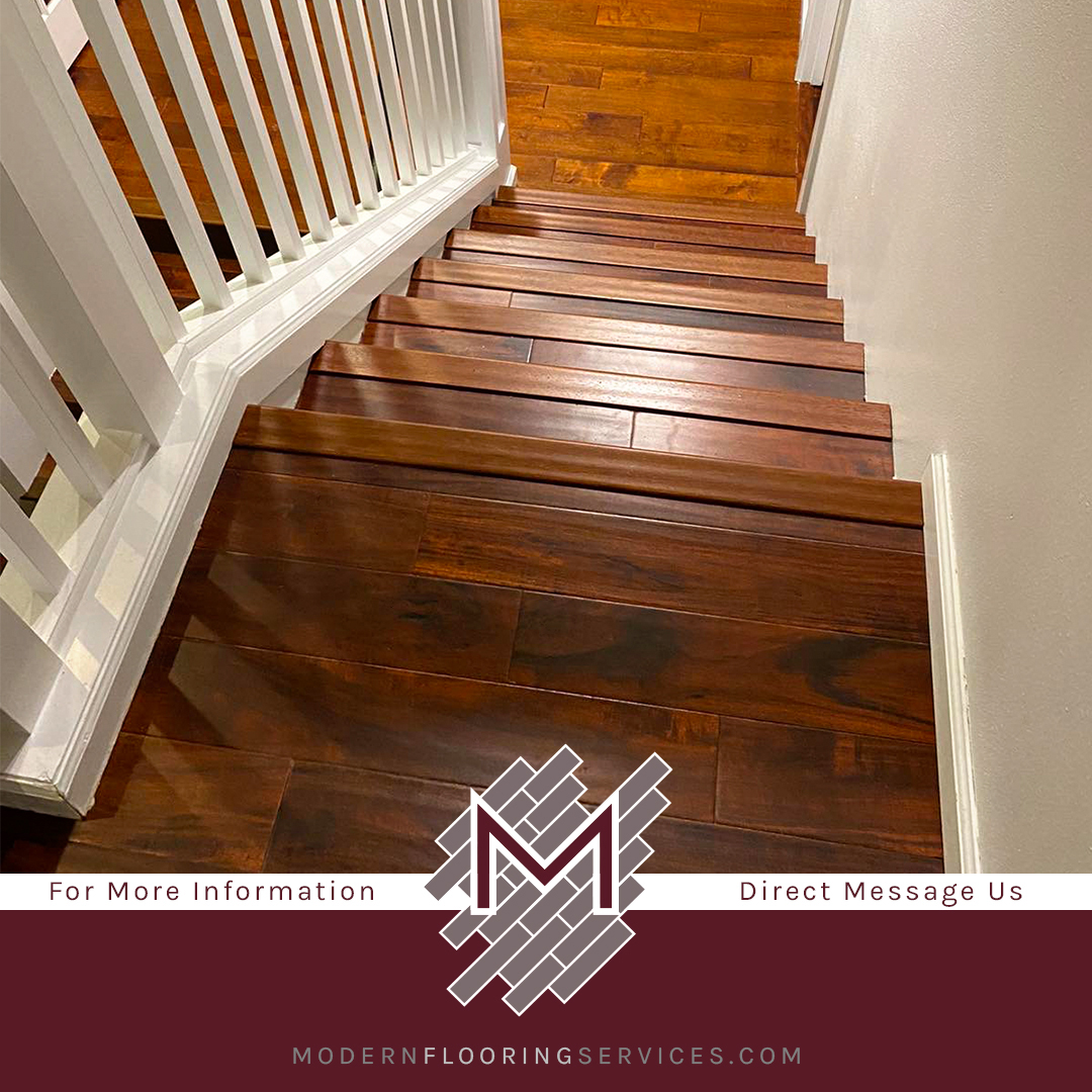 Cherry Hardwood Stairs Nail-Down